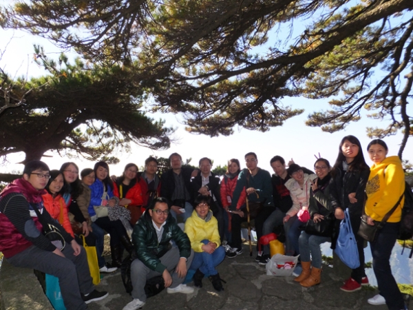 黄山旅游集体照